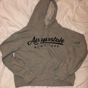 Gray cropped sweatshirt